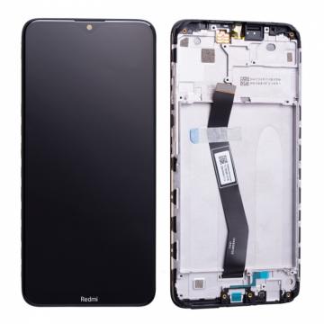 Original Écran Complet Vitre Tactile LCD avec Châssis XIAOMI Redmi 8A Service Pack Noir